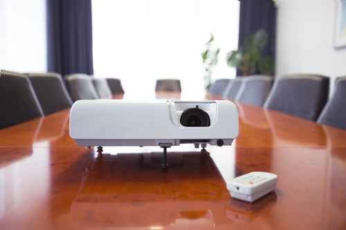 Conference room with projector